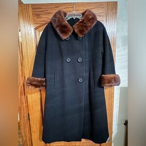 Parkmoor New York Vintage Black Wool Coat